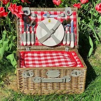 photo Les Jardins de la Comtesse - Canasta de picnic 4 personas - Marly Red and White 5